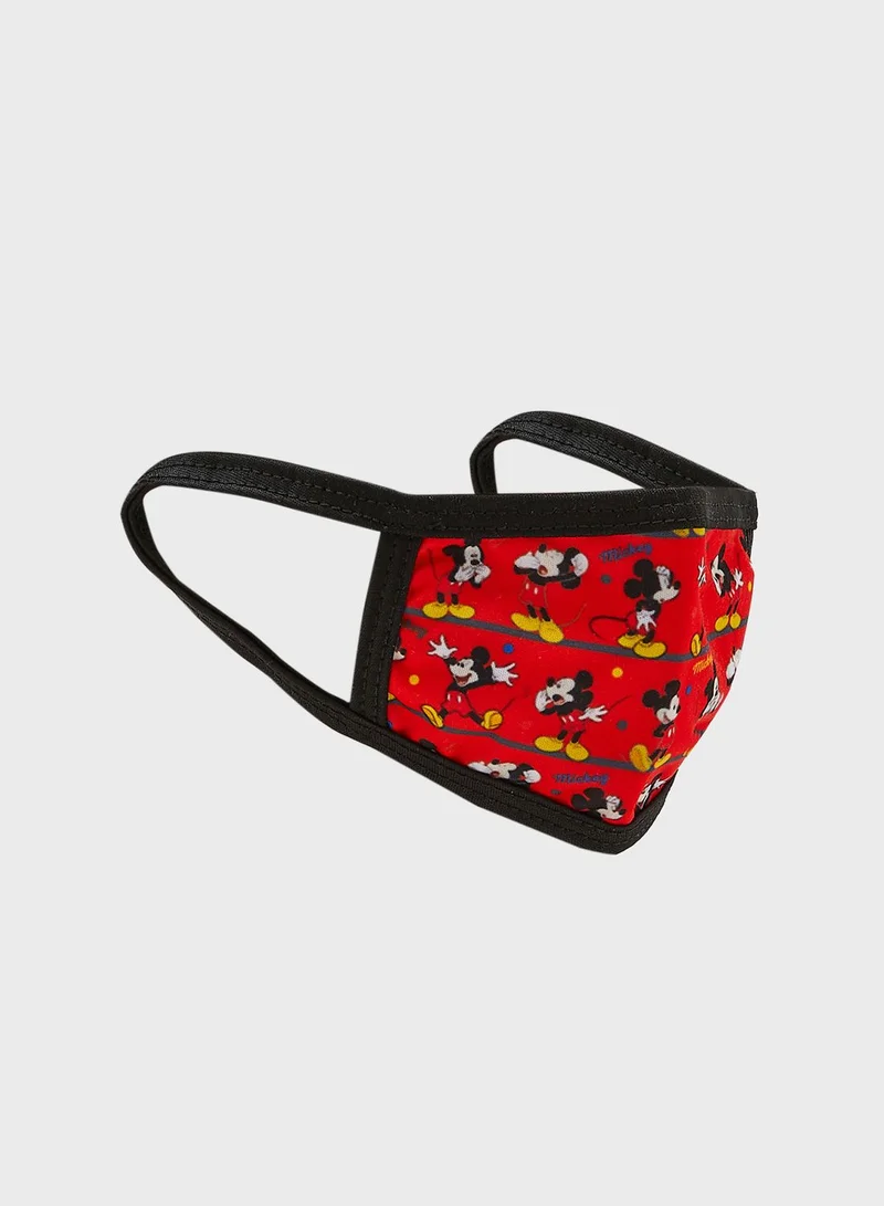 Disney Kids 2 Pack Mickey Mouse Print  Mask