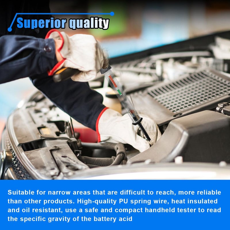 LHDOS Car Battery Hydrometer, Precision & Fast Dectection Car Electric Hydraulic Density Meter, Professional Battery Tester, Performance Car Repairing Tool - Image 5