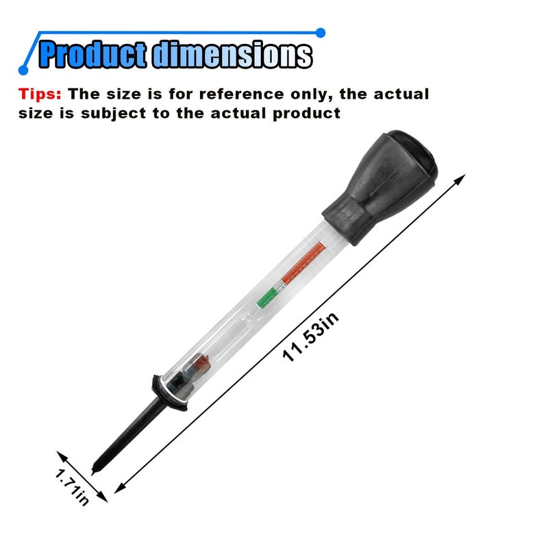 LHDOS Car Battery Hydrometer, Precision & Fast Dectection Car Electric Hydraulic Density Meter, Professional Battery Tester, Performance Car Repairing Tool - Image 2