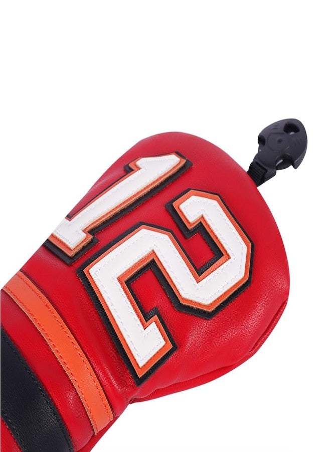 SHABIER Golf Sports Style Golf Wood Club Headcover Fairway Cover for Taylormade M5 M6 Driver (Red 12 Fairway Cover) - Image 5