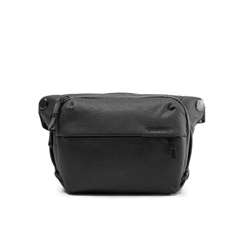 Peak Design Everyday Sling 10L Black Padded Adjustable Shoulder Strap for Crossbody or Waist Carry FlexFold Dividers Ideal for Carrying Cameras or Everyday Essentials Sling Bag for Men and Women - Image 1
