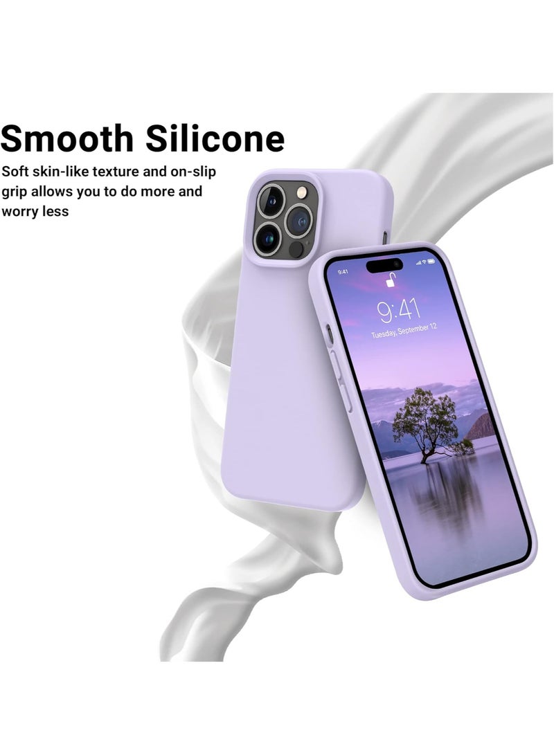 حافظة آيفون 15 برو ماكس، غطاء حماية من السيليكون مقاوم للصدمات ومضاد للخدش (VOILET) - Image 5