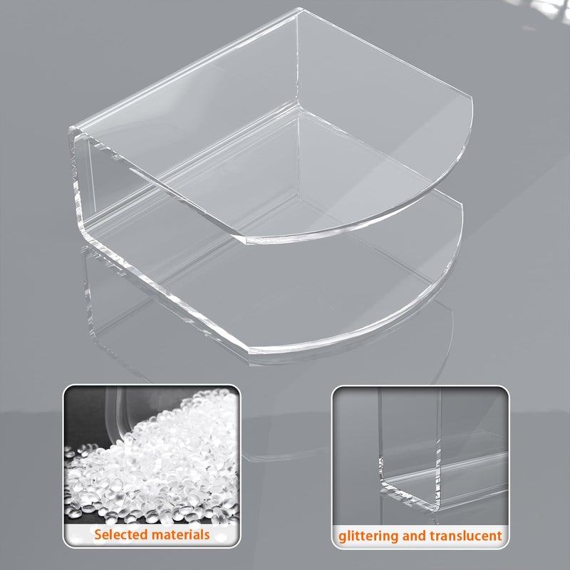 PITBVO Napkin Holder, 2 Pack Clear Acrylic Napkin Tissue Holder for Table,Tissue Paper Cocktail Napkin Holder for Kitchen, Dinner Napkin Dispenser for Bar, Restaurant - Image 3