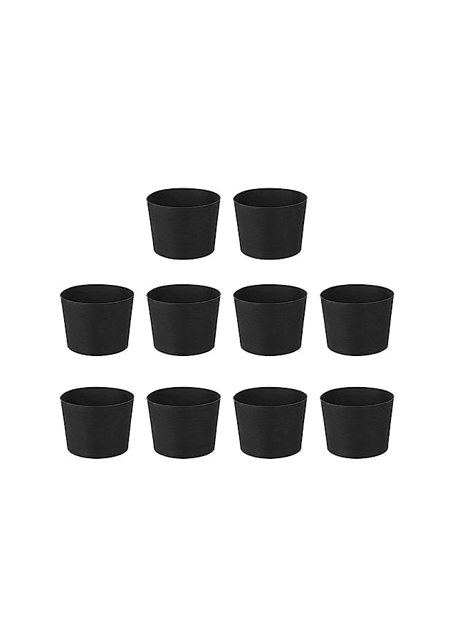 Zaboon Cup Sleeve Reusable Glass Bottle Mug Cup Sleeve Glass Bottle Mug Cup Sleeve Protector Cover Anti Scald Cover Sleeve For Travel Tea Shop Coffee Shop Family Picnic(10Pcs) - Image 4