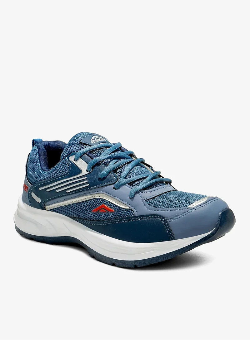 Asian  Slate Blue Lace Up Running Shoes for Men for Men | Best Price UAE
