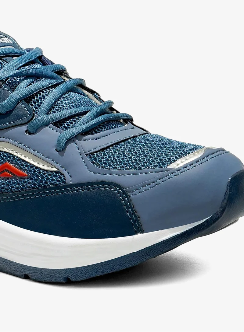 Asian  Slate Blue Lace Up Running Shoes for Men for Men | Best Price UAE