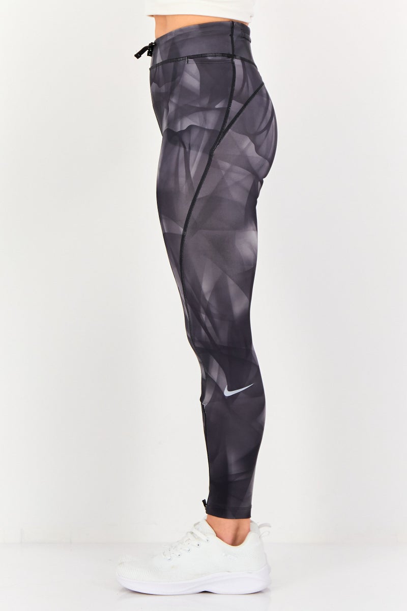 Nike سروال رياضي نسائي دري-فيت 3/4 ملون - Image 3