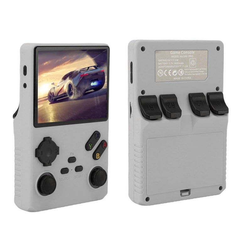 Silver Retro Handheld Game Console 3 5 Inch Screen 35000 Games 45 Emulators 256GB Linux - Image 2