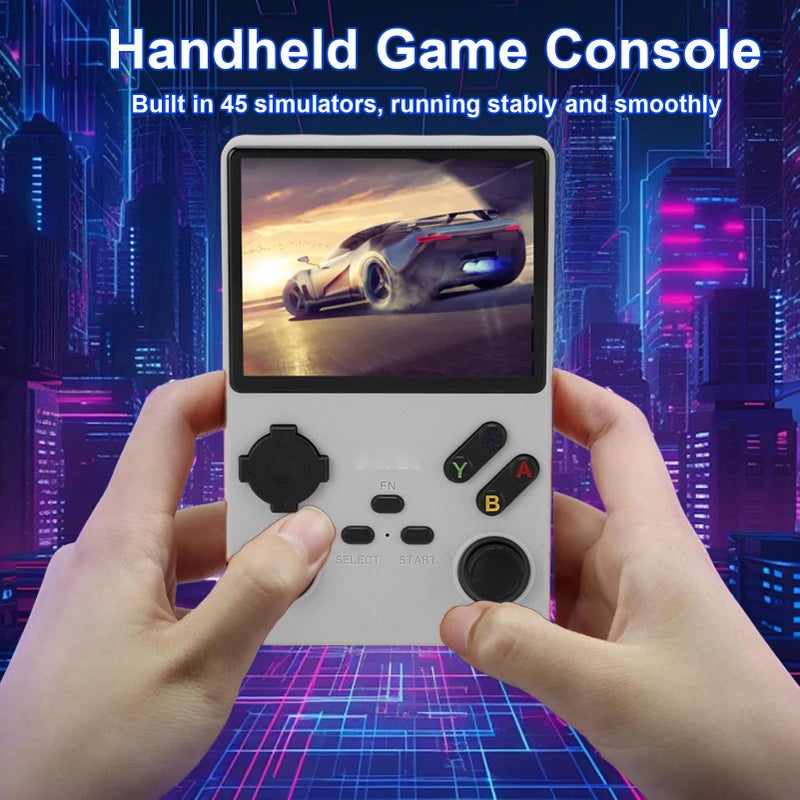 Silver Retro Handheld Game Console 3 5 Inch Screen 35000 Games 45 Emulators 256GB Linux - Image 3