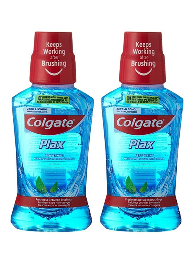 كولجيت قطعتين من كولجيت بلاكس بالنعناع مضاد للجراثيم 250 مل - Image 1