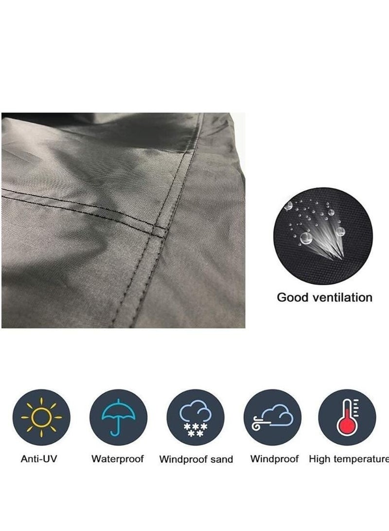 Table Tennis Cover Outdoor dustproof Waterproof Ping Pong Table Cover,Table Tennis Cover,Lightweight Waterproof Prevent Dripping Water,280*153*73cm,Black - Image 5