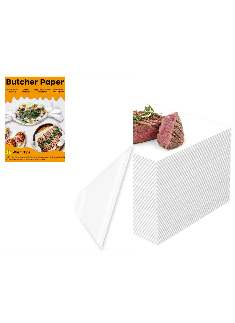 ELECLAND ELECLAND 100 Pieces White Disposable Paper  1575  1181 Inch Sheets for Wrapping Meat Sublimation Heat Press 