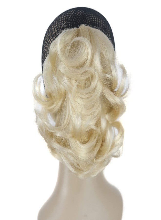 ايمول وصلات شعر ذيل حصان صناعية قصيرة مجعدة من Aimole بطول 6 بوصات، وزنها 80 غرامًا، مزودة بمشبك فك/مخلب (لون أشقر 613). - Image 4