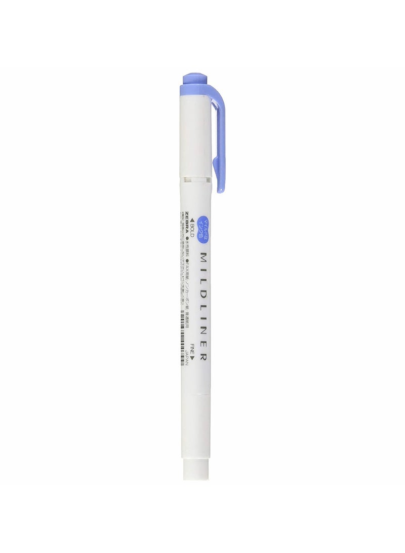 ZEBRA Mildliner Double Sided Highlighter , for Journal Planner , marking dictionary, Note Taking , drawing illustrations , Pack of 10 Dark Blue Highlighters  - Image 3