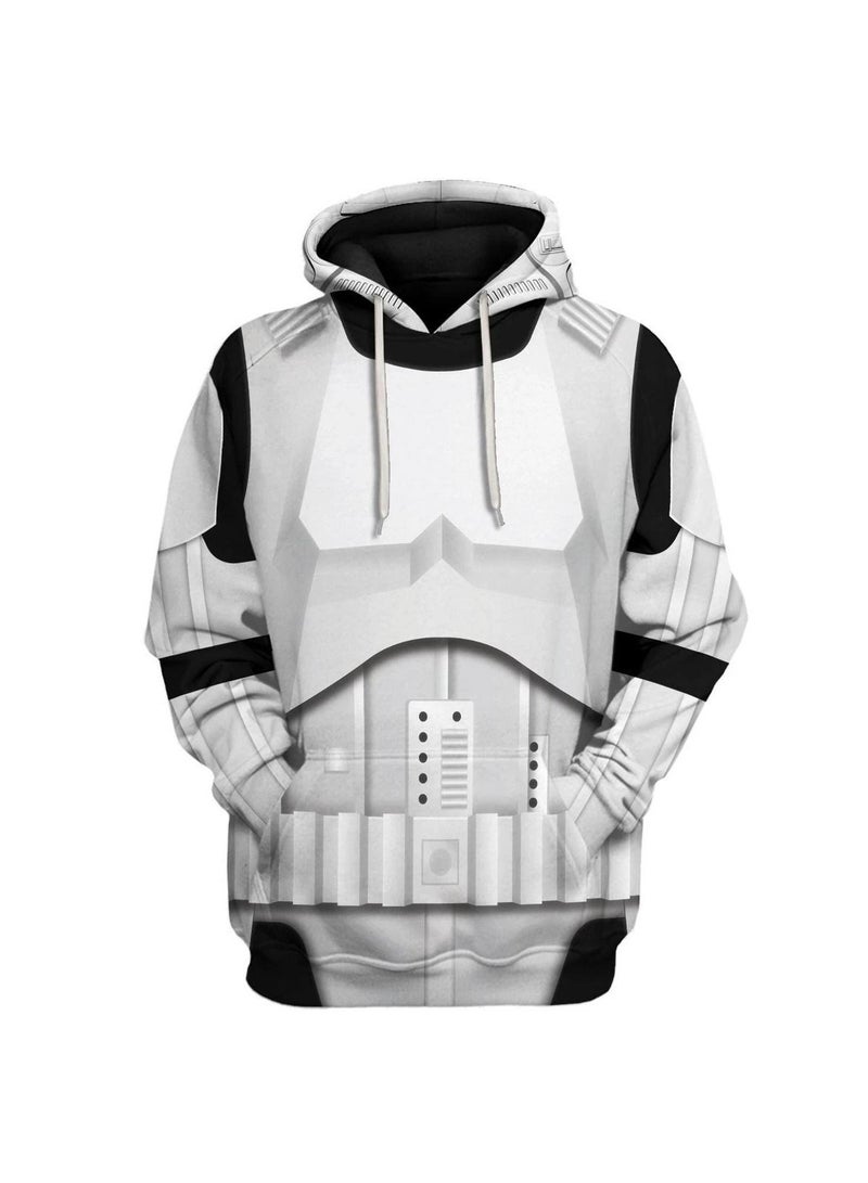 Loquat Star Wars Remnants R2-D2 Robot 3D Digital Print Cosplay Hoodie