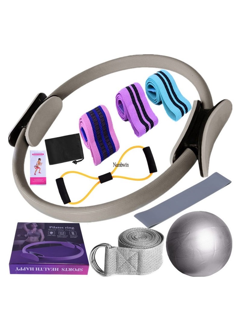 Arabest Pilates Essentials Kit for Women, 2025 New Better Me Pilates Kit, Pilates Rings Booty Bands, Yoga Sets for Women, Hip Exercise Band Yoga Ball 25cm Figure 8 Resistance Band - Image 1