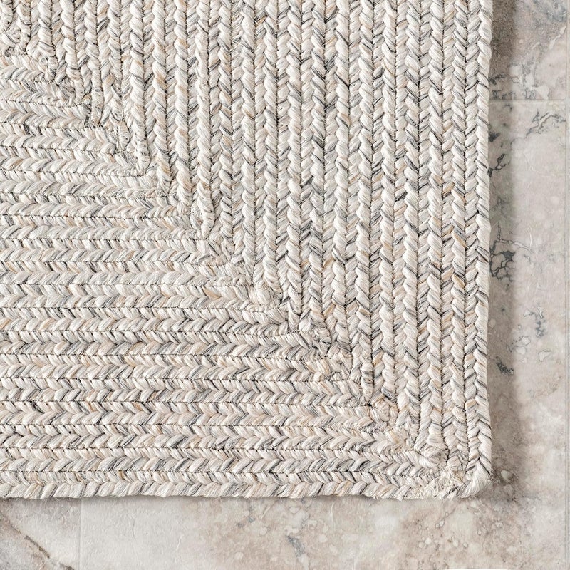 nuLOOM Braided Indoor/Outdoor Area Rug, 3' x 14', Wynn Ivory - Image 3