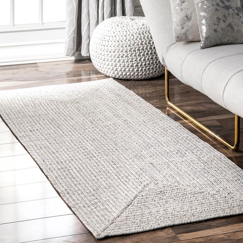 nuLOOM Braided Indoor/Outdoor Area Rug, 3' x 14', Wynn Ivory - Image 1