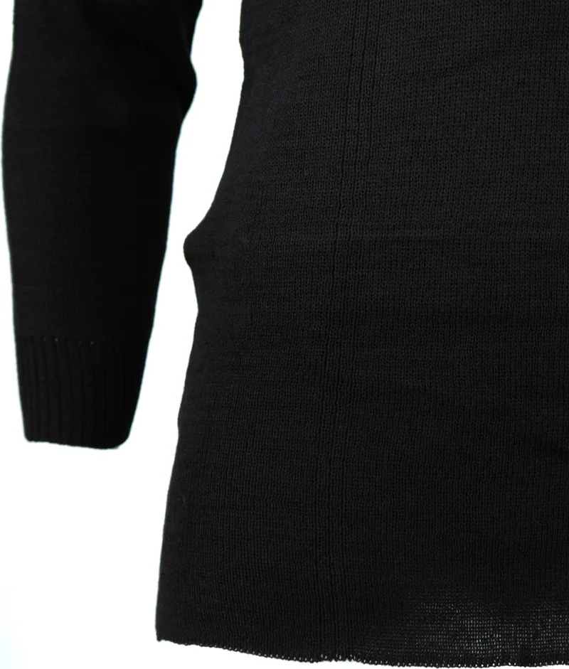 Oppland Men's Winter 100% Wool Thermal Undershirt Long Sleeve Thick Classic Wool Knitted Solid Color Keeps Warm