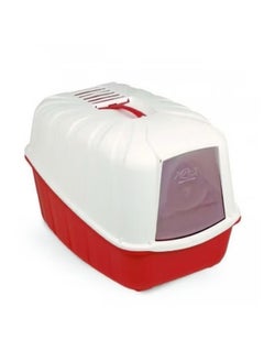 MBS Red/White Komodo Cat Litter Box 