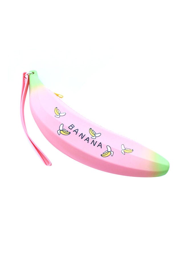 NIBEMINENT Creative Banana Pencil Case Cute Storage Bags Pink