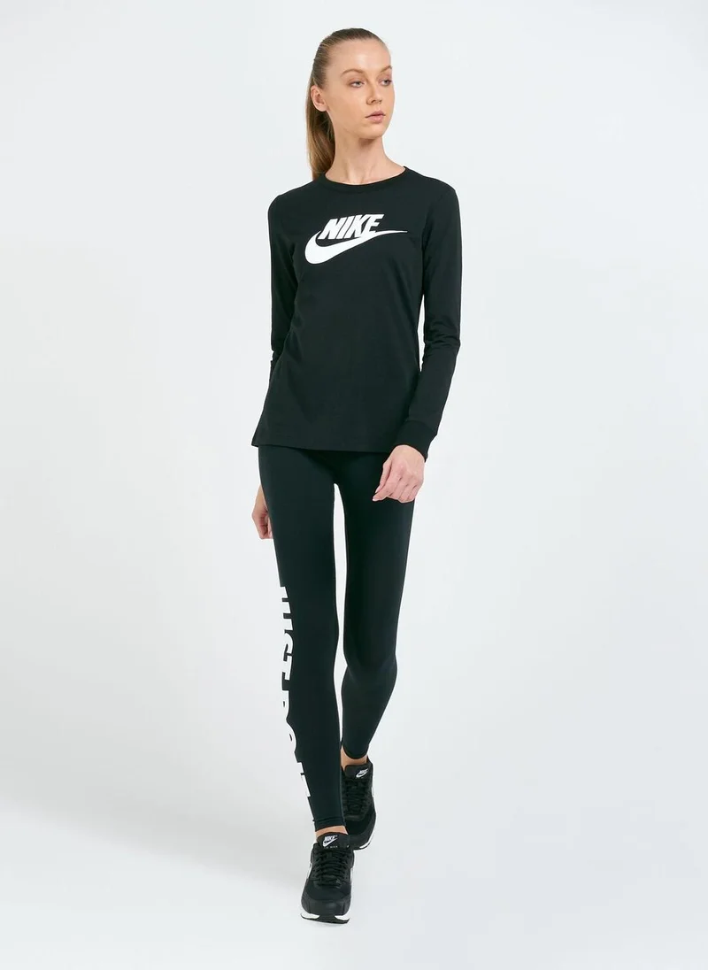 Nike Women's Essential Icon Futura Long Sleeves T-Shirt