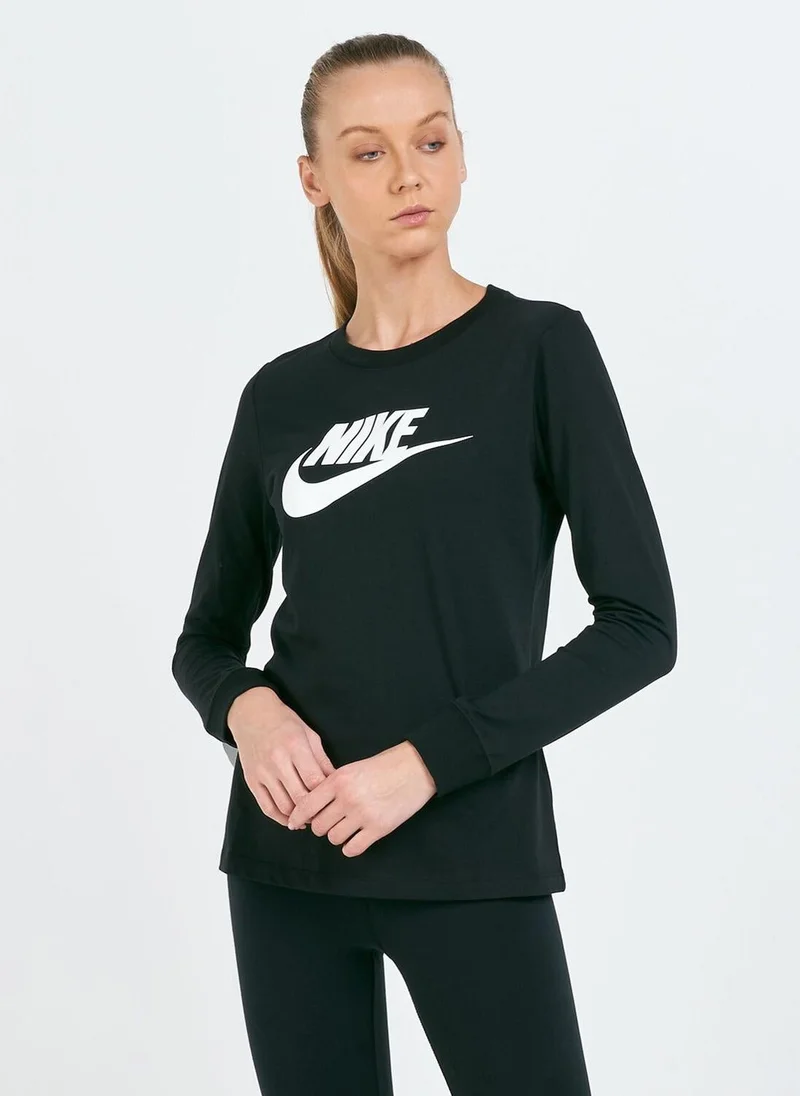 Nike Women's Essential Icon Futura Long Sleeves T-Shirt
