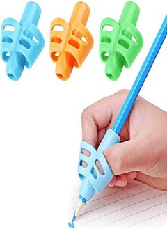 Pencil Grips, DMFLY Pencil Grips for Kids Handwriting, Children Pen Writing Aid Grip Set Posture Correction Tool for Kids Preschoolers Children, Hollow Ventilation Design, 3 Pack