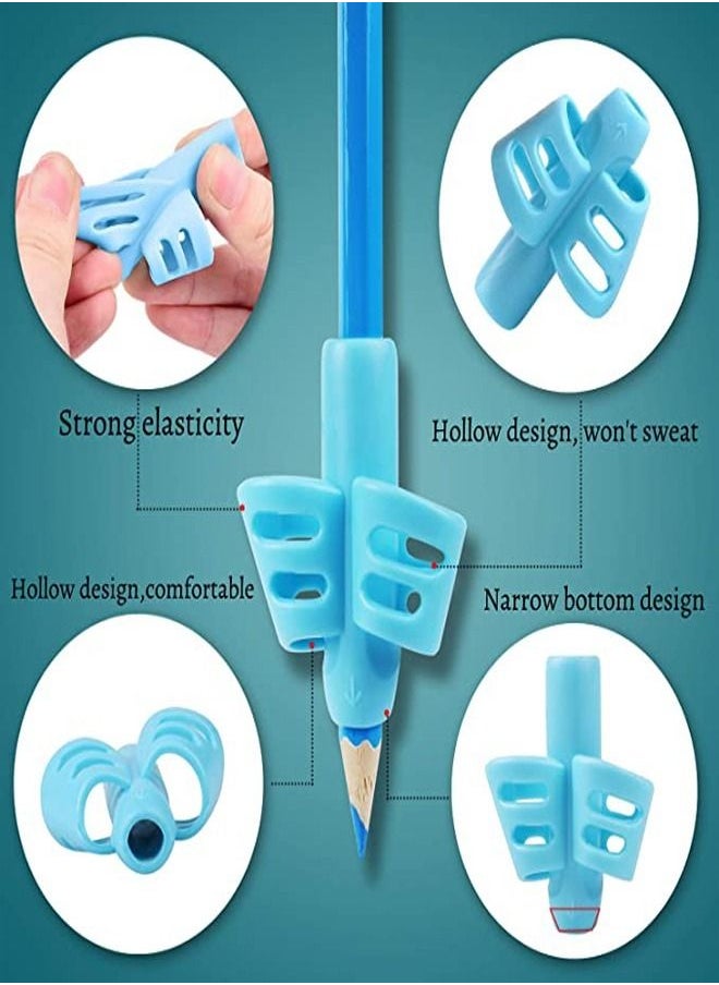 Generic - Pencil Grips, DMFLY Pencil Grips for Kids Handwriting, Children Pen Writing Aid Grip Set Posture Correction Tool for Kids Preschoolers Children, Hollow Ventilation Design, 3 Pack - Image 1