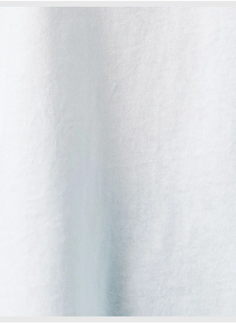 كوتون Printed T-Shirt Crew Neck Cotton