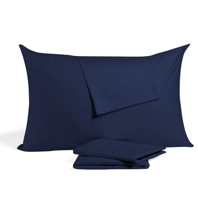 TODDLER TRAVEL SMALL PILLOWCASE 14 X 20 PILLOW COVER ZIPPER CLOSER SET OF 2 TRAVEL PILLOW COVER 500 THREAD COUNT 100 SOFT EGYPTIAN COTTON TRAVEL PILLOW COVER 14 X 20 INCH NAVY BLUE