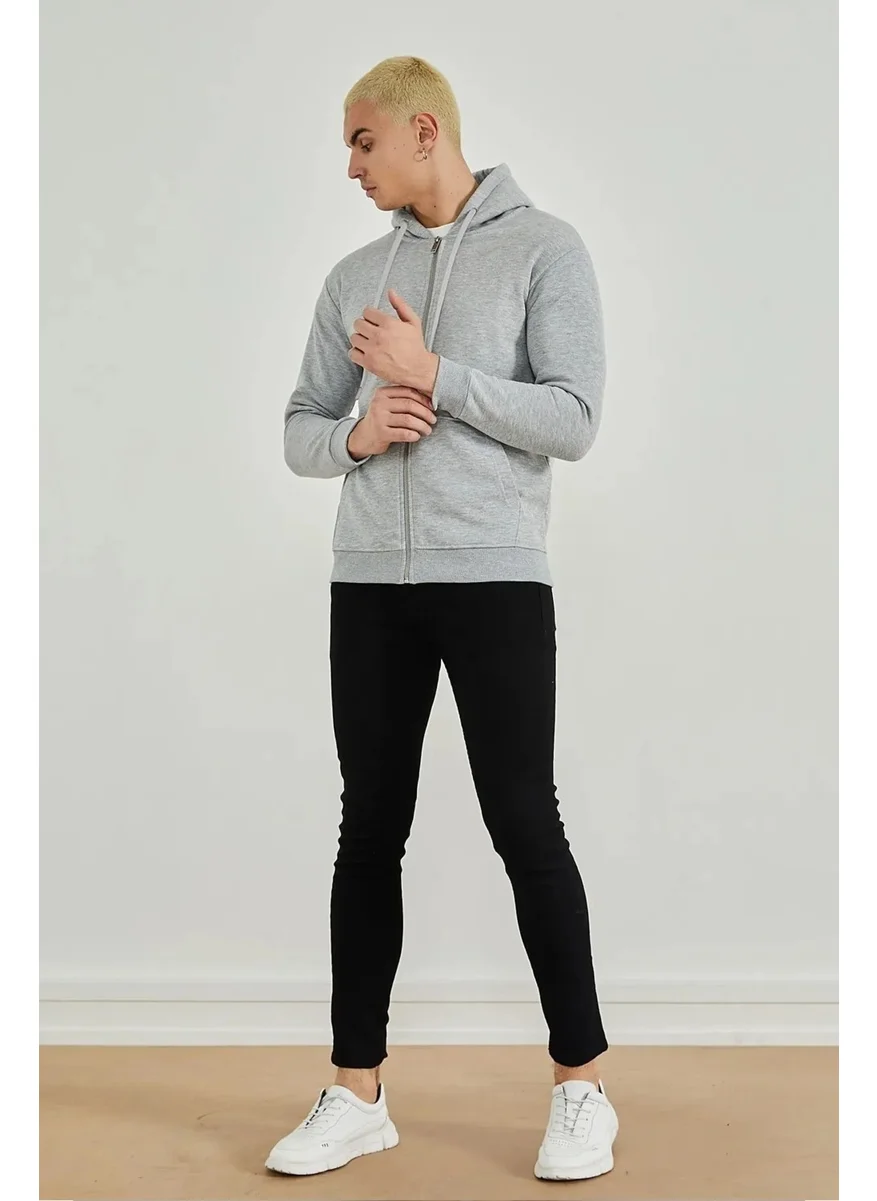 سوانا Polar Fleece 3 Thread Hooded Zippered Sweatshirt