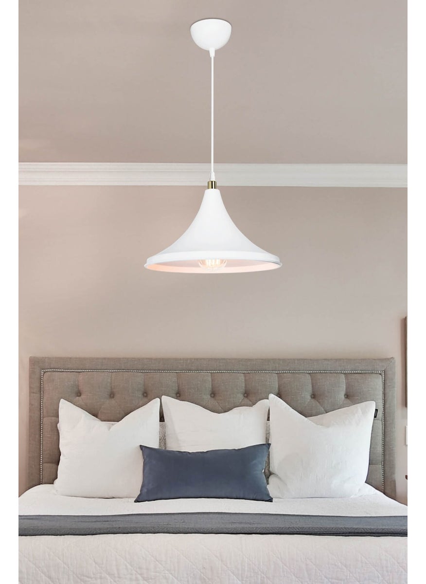 Ag Light Design - White Pendant Chandelier Living Room Kitchen Hallway Bedroom Lamp - Image 1