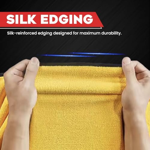 Autofy Multipurpose Microfiber 800 GSM Pack of 3-40cm x 40cm Cleaning Towel Microfibre Cloth Highly Absorbent Dust Towels for All Vehicles Bikes Cars Glass Kitchens - Multicolour - Image 5