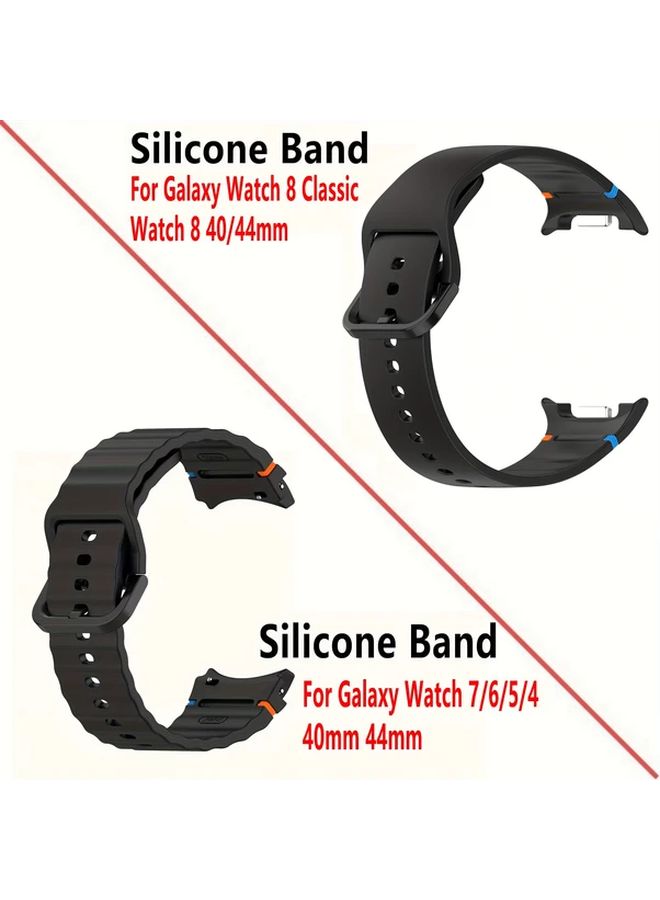 حزام رياضي أزرق وواقي شاشة من الزجاج المقوى لساعة Galaxy Watch 8 Classic مقاس 46 ملم - Image 4