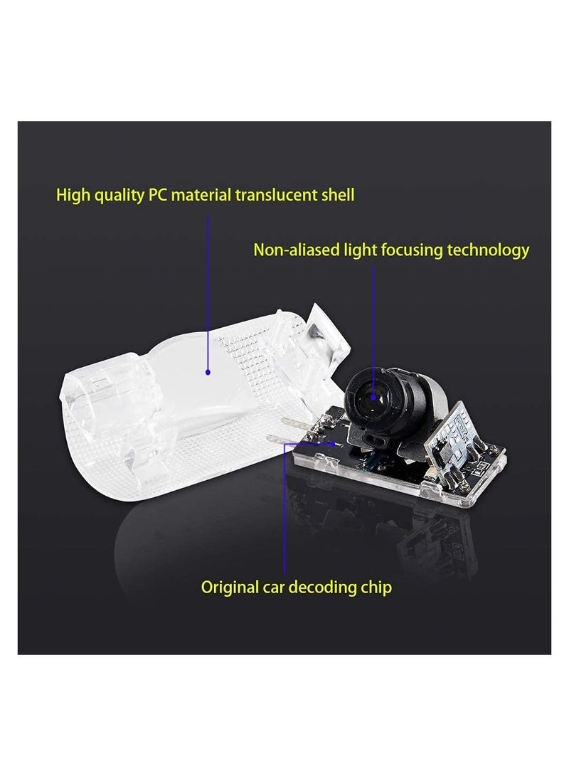 Loquat 4 Pack LED Car Door Logo Light Projector for Lexus, Welcome Laser Lights Car Door Courtesy Lights 3D Logo Door Lights White LED Projector Lamps for RXESGXLSLXISGSRCUX Series Lexus Door Light - Image 4