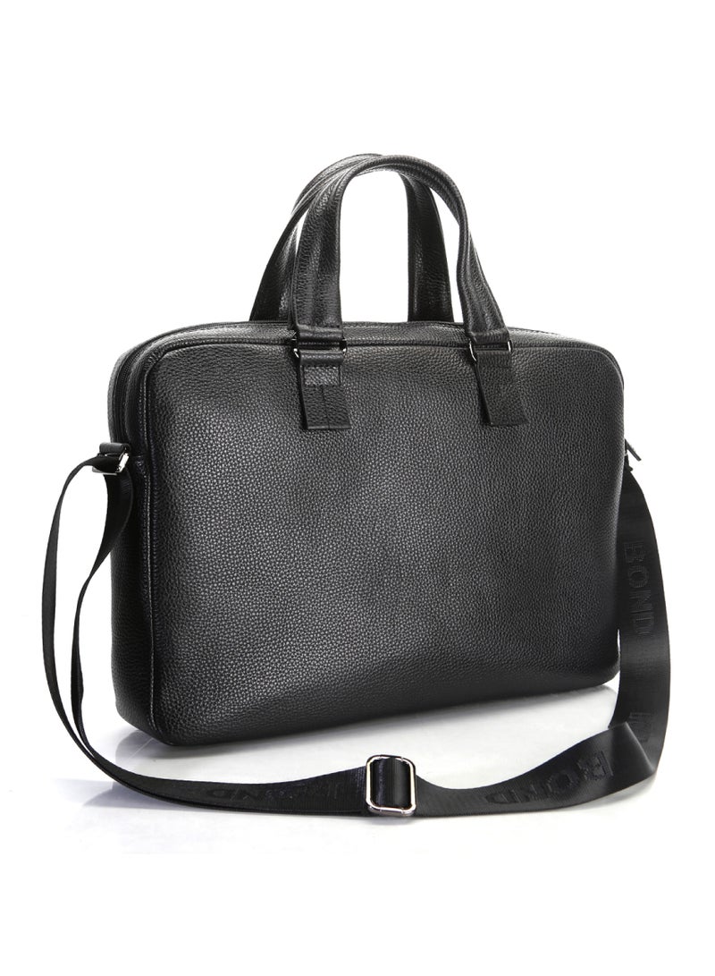 Bond Leather Laptop Bag Black - 1039 / 1115 - Image 2