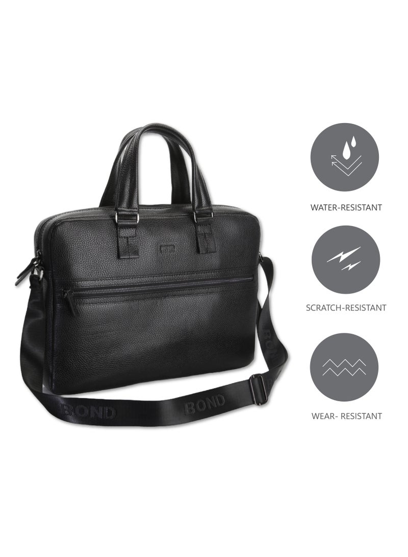 Bond Leather Laptop Bag Black - 1039 / 1115 - Image 5