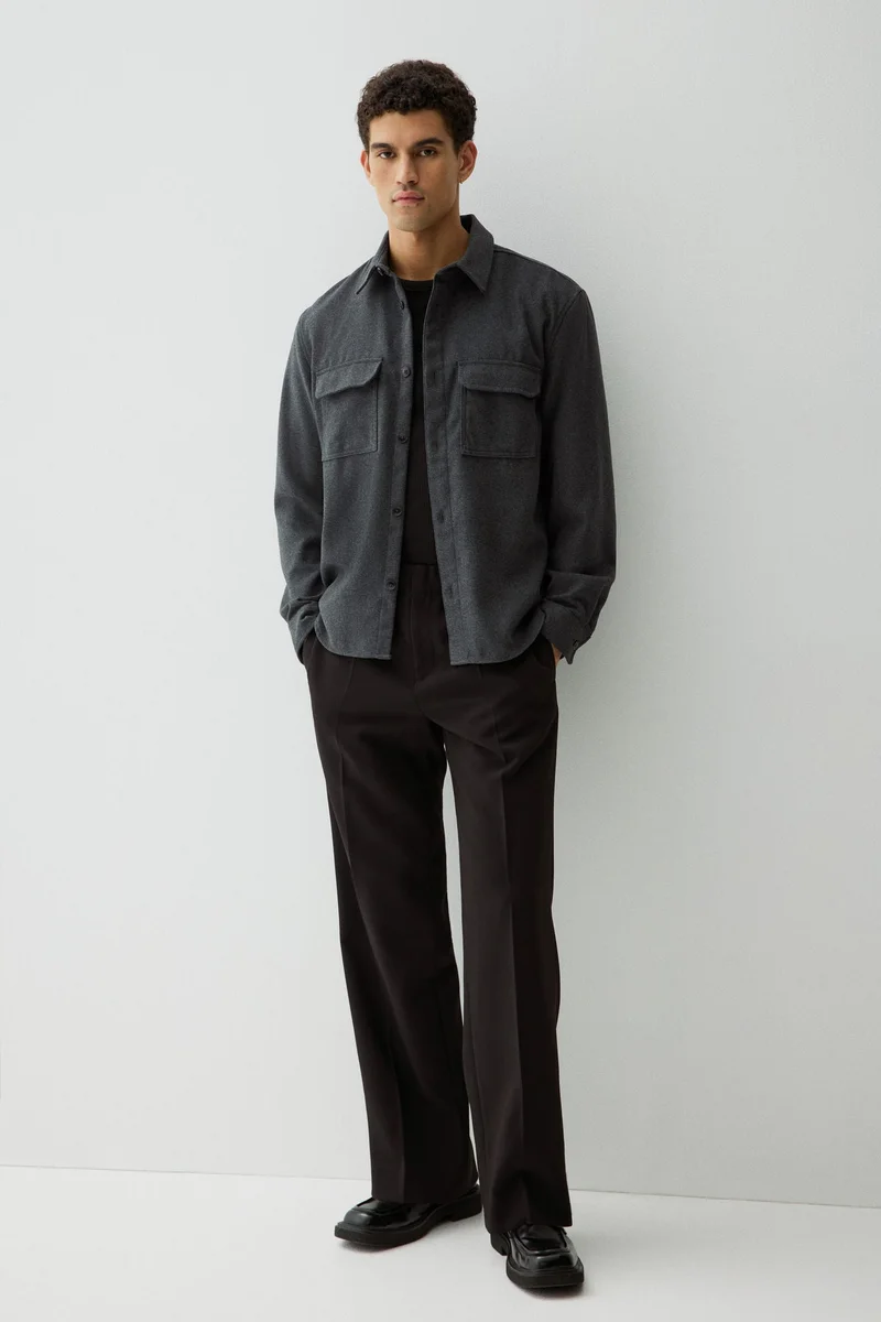 اتش اند ام جاكيت خفيف من اللباد بمقاس عادي