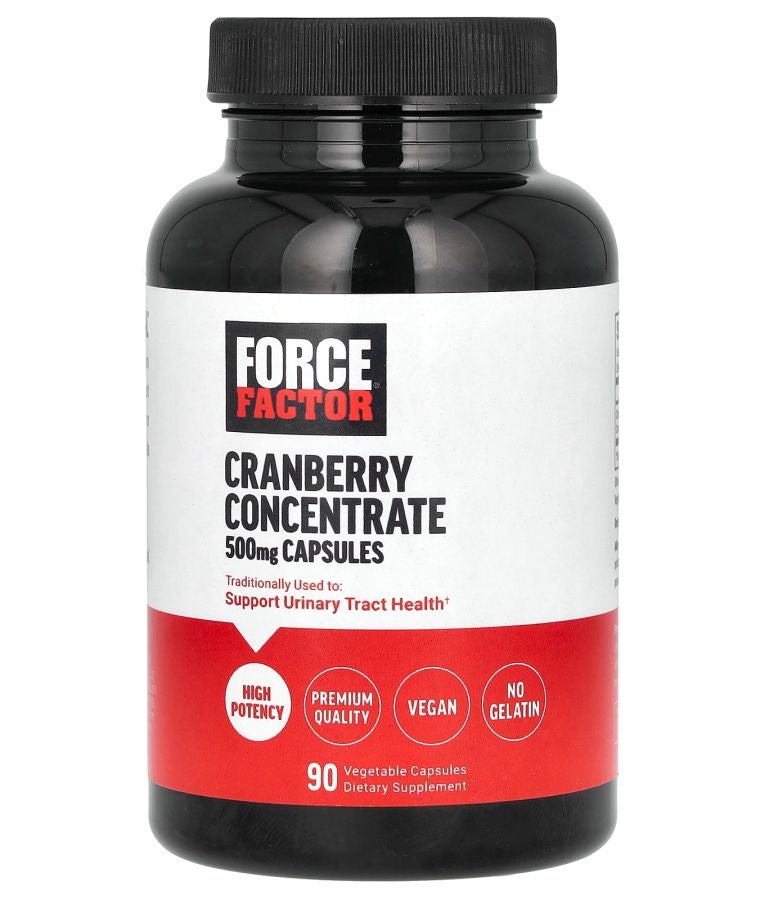 Force Factor Cranberry Concentrate 500 mg 90 Vegetable Capsules