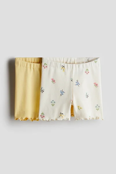 H&M 2-pack ribbed cycling shorts