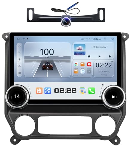 AINAVI Replacement Radio for Chevy Silverado GMC Sierra - Car Stereo Wireless Carplay Android Auto 2014-2018 QLED Touch Screen Radio Upgrade GPS Navigation Head Unit Knobs (Double Knob 4+64G) - Image 1