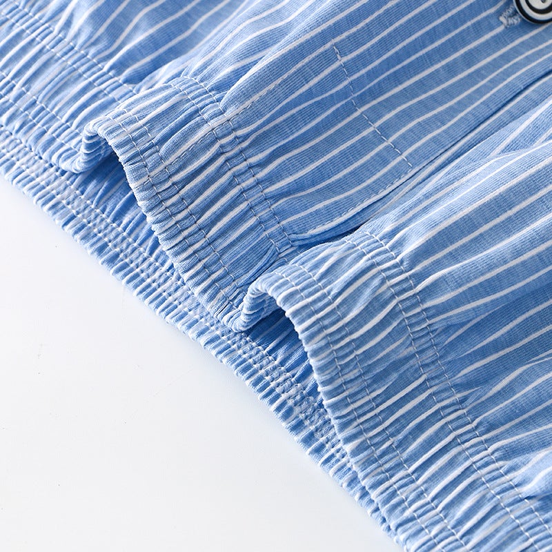 New Men'S Underwear Men'S Pure Cotton Breathable Striped Four-Corner Pants Young Boys Loose Sports Flat-Corner Pants Trendy - Image 4