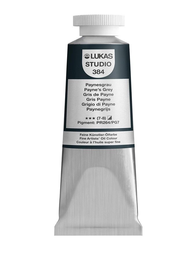 LUKAS Studio Artist Oil Color Paints - High-pigment oil paint made with natural binder for artist, painting, & more! - [Payne's Grey - 37 mL] - Image 1