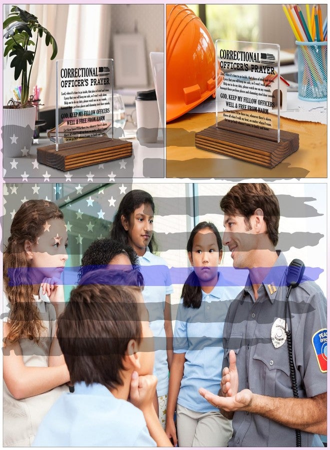 EFFJNSG Correctional Officer Prayer Clear Acrylic Desk Decorative Sign, Corrections Worker Week Appreciation Academy Graduation Gift, Thank You Gift for Jailer Prison Guard Work Anniversary Plaque EDC58 - Image 5