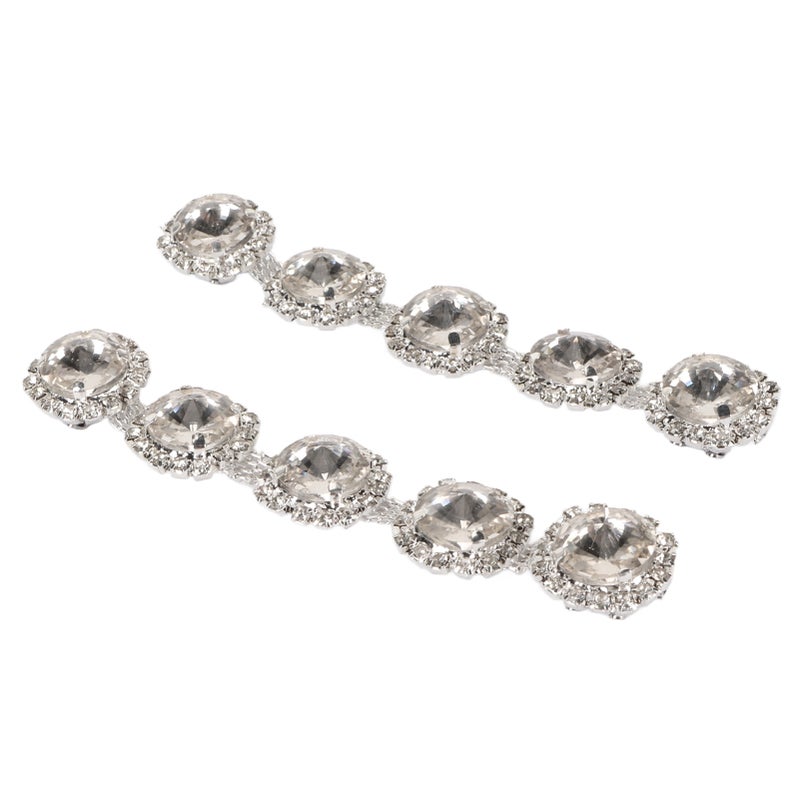 Rhinestone Shoe Clips: Premium Sparkle Crystal Design - Versatile Diy Shoe Decoration for Women Wedding, Party & Daily Accessory Use - Image 3