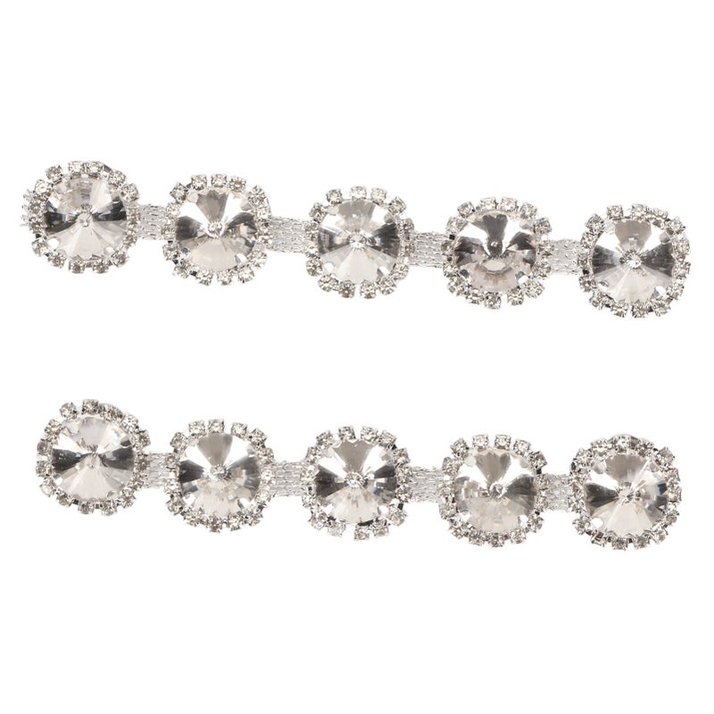 Rhinestone Shoe Clips: Premium Sparkle Crystal Design - Versatile Diy Shoe Decoration for Women Wedding, Party & Daily Accessory Use - Image 2