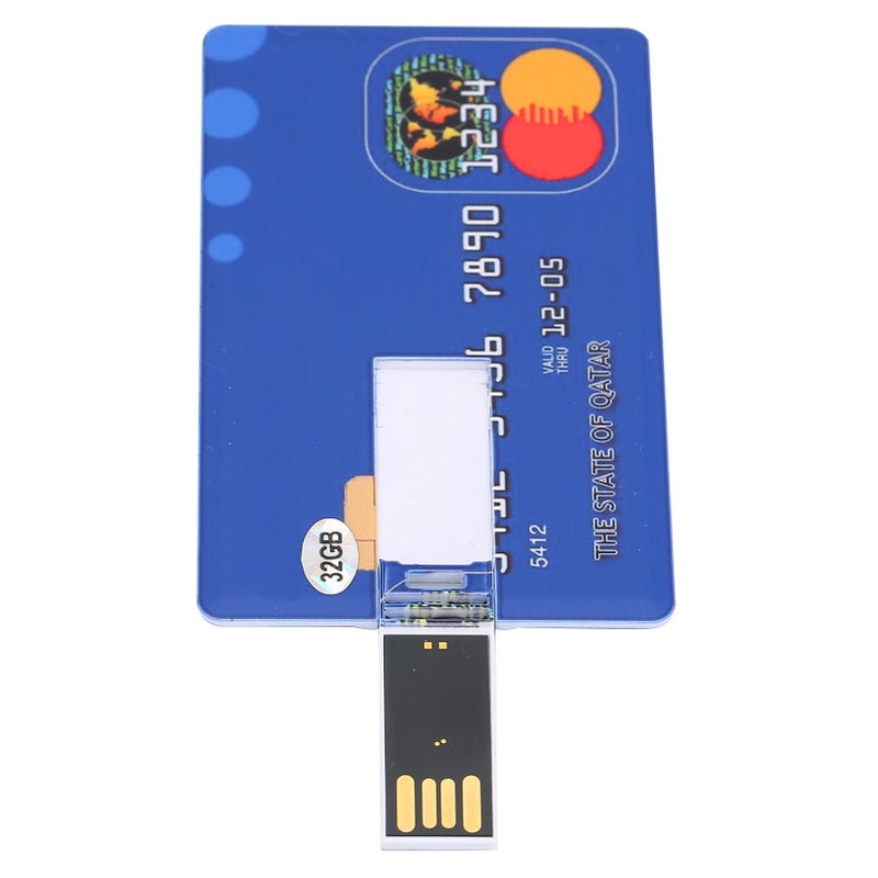 ذاكرة فلاش USB على شكل بطاقة بسيطة وفريدة للتخزين البيني ونقل الملفات (32 جيجابايت) - Image 2