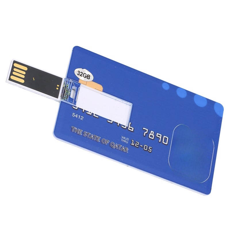 ذاكرة فلاش USB على شكل بطاقة بسيطة وفريدة للتخزين البيني ونقل الملفات (32 جيجابايت) - Image 1
