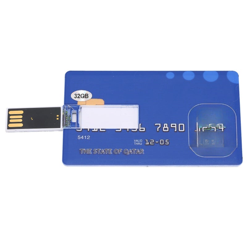 ذاكرة فلاش USB على شكل بطاقة بسيطة وفريدة للتخزين البيني ونقل الملفات (32 جيجابايت) - Image 5